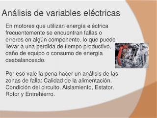 Análisis de variables eléctricas