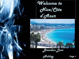 Welcome to Nice/Côte d’Azur