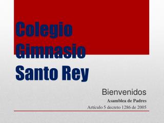 Colegio Gimnasio Santo Rey