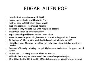 EDGAR ALLEN POE