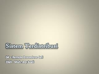 Sistem Terdistribusi