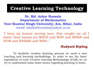 Creative Learning Technology
