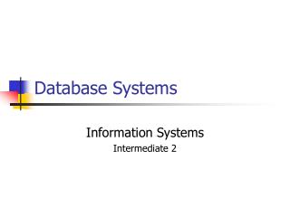 Database Systems