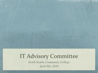 IT Advisory Committee