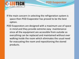 POD Evaporator