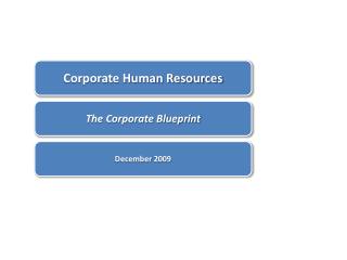 Corporate Human Resources