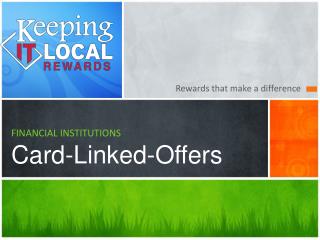 FINANCIAL INSTITUTIONS Card-Linked-Offers