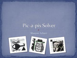Pic-a-pix Solver