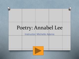 Poetry: Annabel Lee