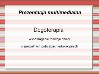 Prezentacja multimedialna