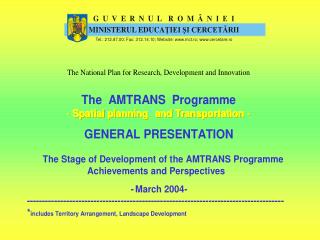 PROGRAMME’S TIMETABLE