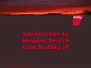Introduction to ImagInn Search from RedSky IT