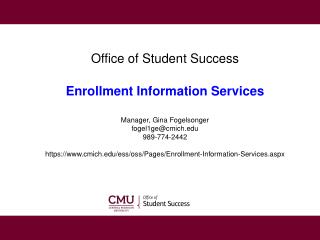OSS – Enrollment Information Services
