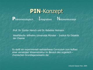 PIN -Konzept