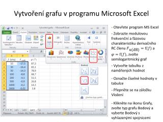 Vytvoření grafu v programu Microsoft Excel