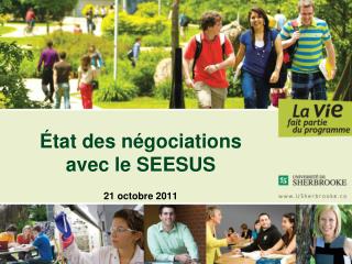 État des négociations avec le SEESUS 21 octobre 2011