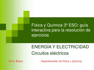 Física y Química 3º ESO: guía interactiva para la resolución de ejercicios