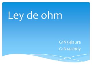 Ley de ohm