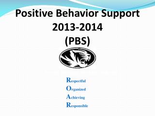 Positive Behavior Support 2013-2014 (PBS)