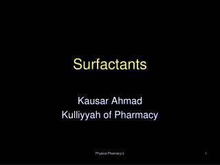 Surfactants