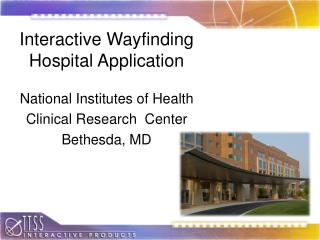 Interactive Wayfinding Hospital Application