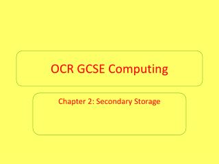 OCR GCSE Computing