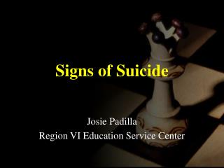 Signs of Suicide