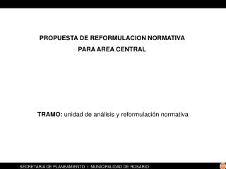 SECRETARIA DE PLANEAMIENTO I MUNICIPALIDAD DE ROSARIO