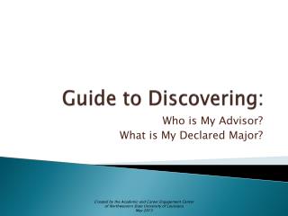 Guide to Discovering: