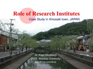 Role of Research Institutes