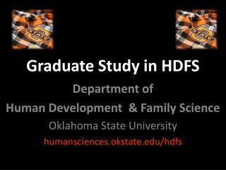 Graduate Study in HDFS