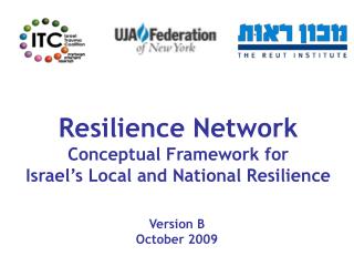 Resilience Network Conceptual Framework for Israel’s Local and National Resilience