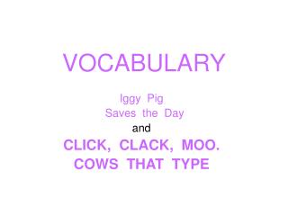 VOCABULARY