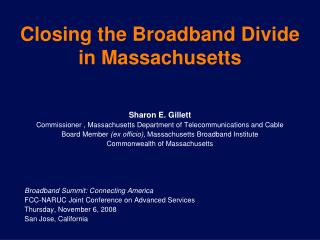 Closing the Broadband Divide in Massachusetts