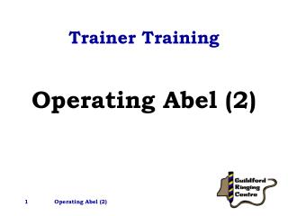 Trainer Training