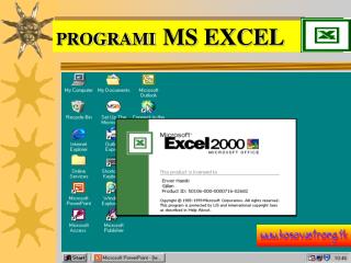 PROGRAMI MS EXCEL