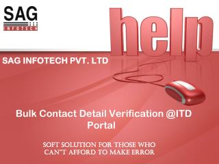 SAG INFOTECH PVT. LTD