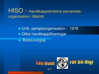 HISO - Handikappidrottens samarbets-organisation i Malmö