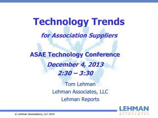 Technology Trends for Association Suppliers