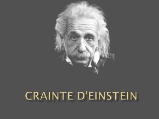 Crainte d'Einstein