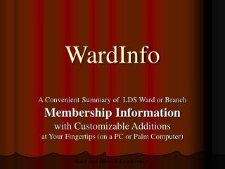 WardInfo