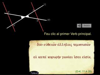 Feu clic al primer Verb principal.