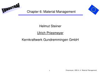 Chapter 6: Material Management