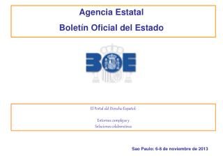 Agencia Estatal Boletín Oficial del Estado