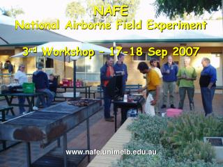 NAFE National Airborne Field Experiment 3 rd Workshop – 17-18 Sep 2007