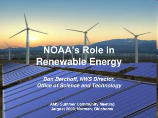 NOAA’s Role in Renewable Energy