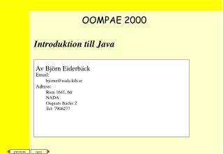 Introduktion till Java