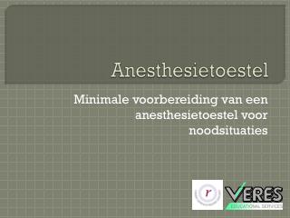 Anesthesietoestel