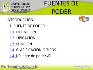 FUENTES DE PODER