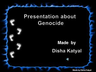 Presentation about Genocide